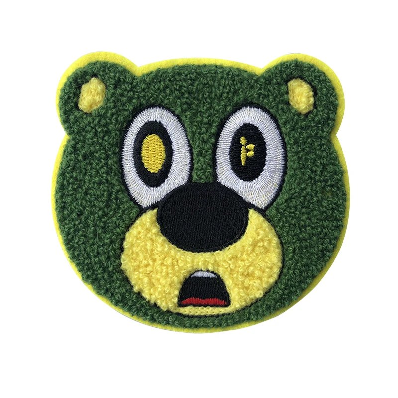 Индивидуальный дизайн синели, нашивка с термовырезанными краями для вышивки одежды