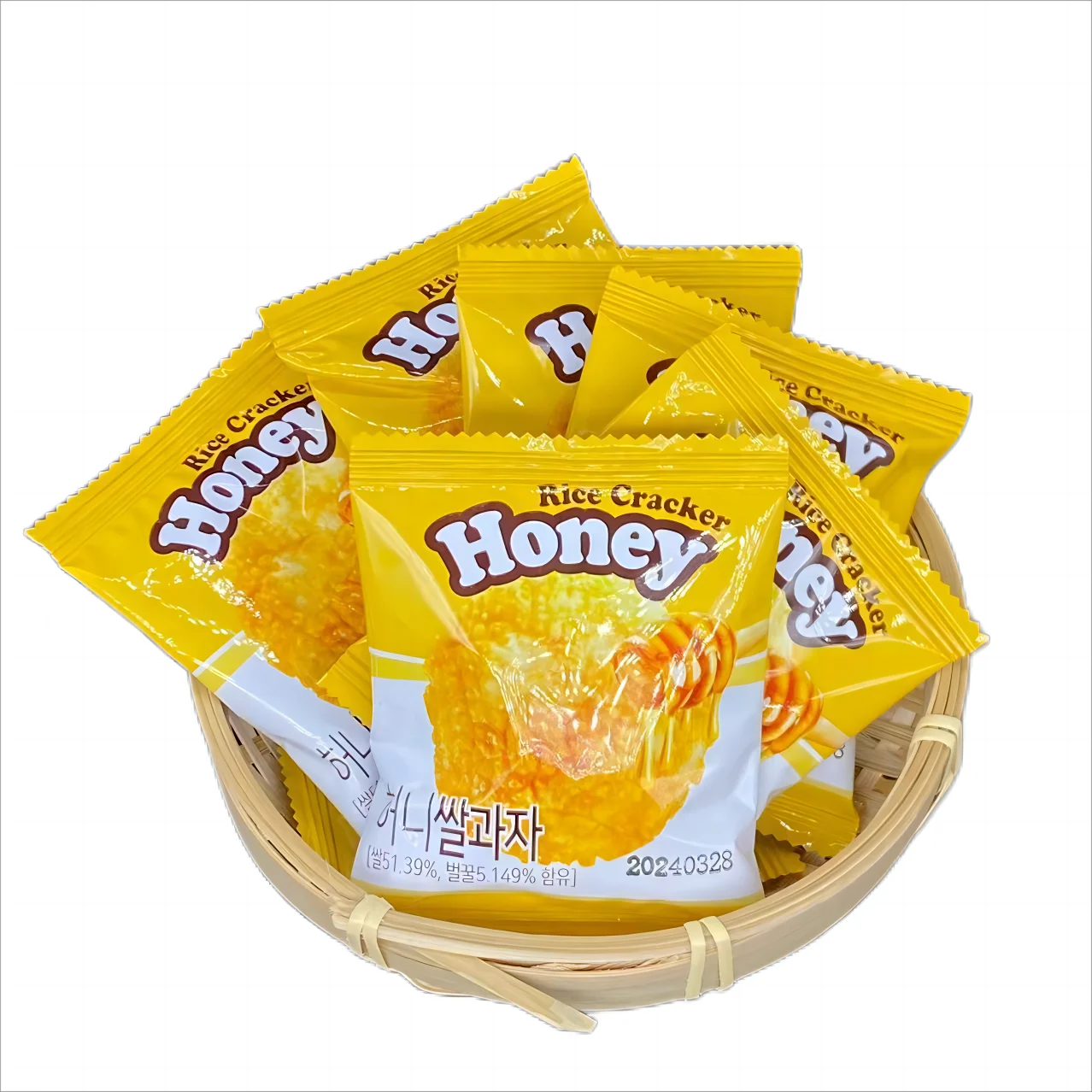 Golden Delight: Nourish Your Snacking Soul with Healthy Korean Rice Crackers and Pure Honey