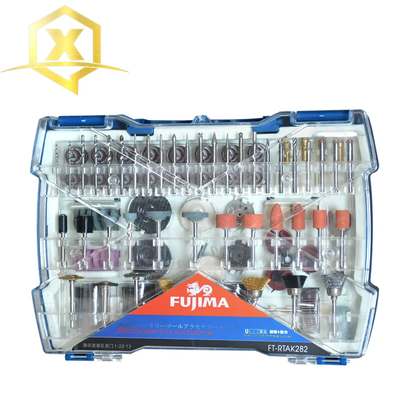 Набор аксессуаров для роторного инструмента FUJIMA, набор мини-сверл, абразивные инструменты, Наборы инструментов для шлифовки, полировки и резки, 208 шт.
