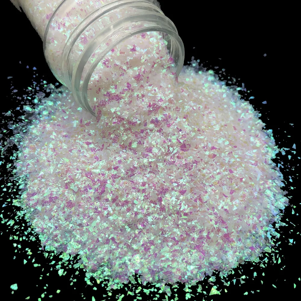 Eco-friendly Iridescent confetti Flakes hexagonal mylar flakes irregular glitter
