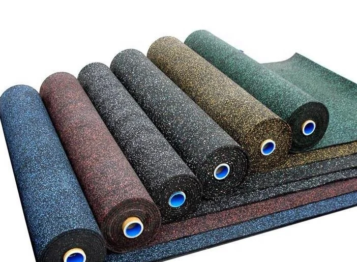 Hot selling Anti-slip EPDM Gym Rubber Flooring Rolls Tiles Sports Equipments Rubber Mat