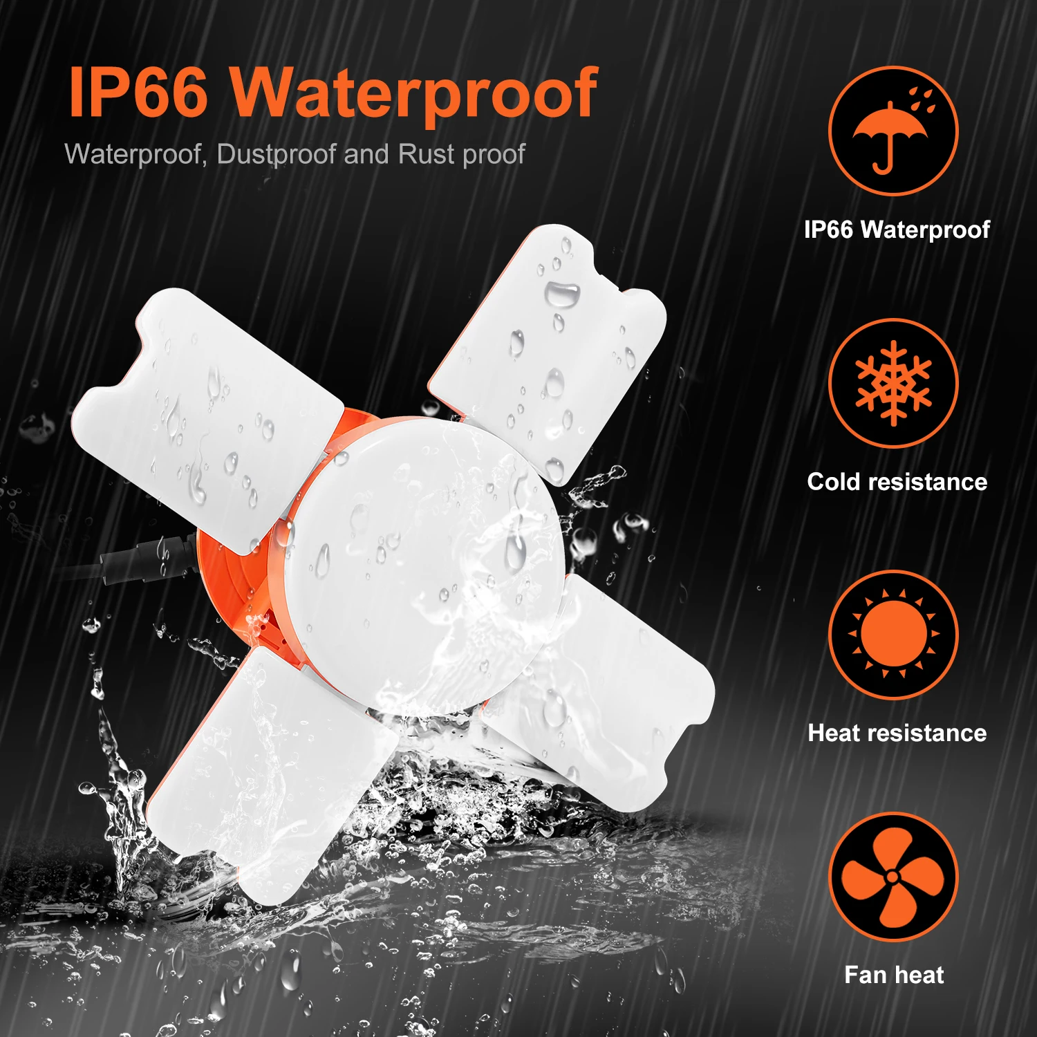 LED work lamp temporary led  IP65 45W 9000Lm 5000K Super Bright factory lighting Garage building construction use