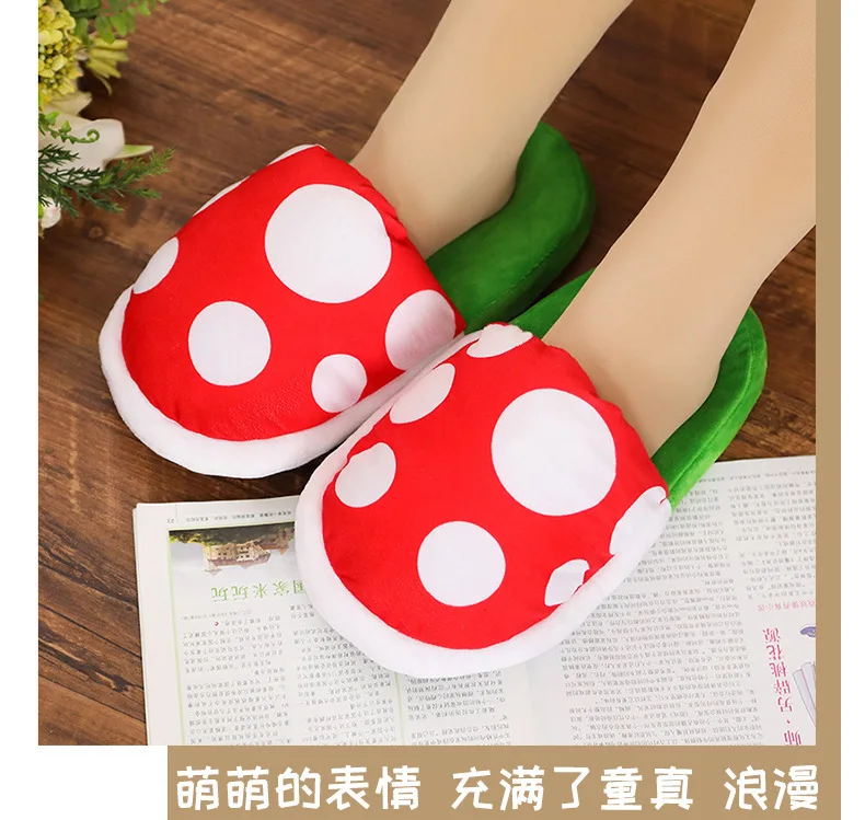 New Fashion Super Piranha Slipper Soft Comfy Plush Rabbit Toy and Animal Animation Shoes Unisex Embroidered Birthday Gift