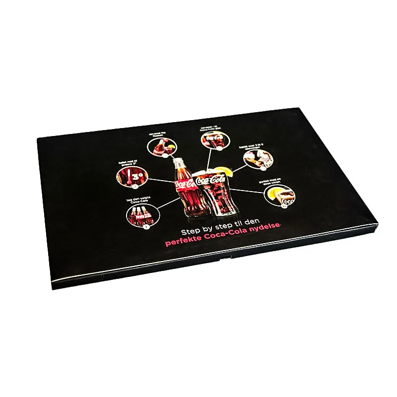 Best seller wholesale A5 black paper advertising player 7 inch video music photo book LCD booklet business video brochure card