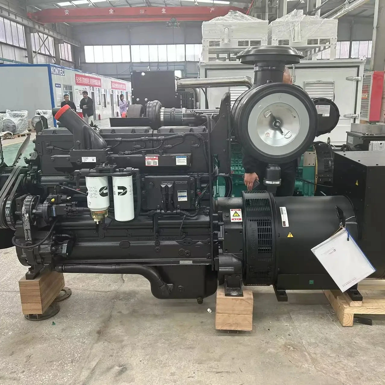 Промышленный биогазовый электрический генератор тепловой рекуператор тепла