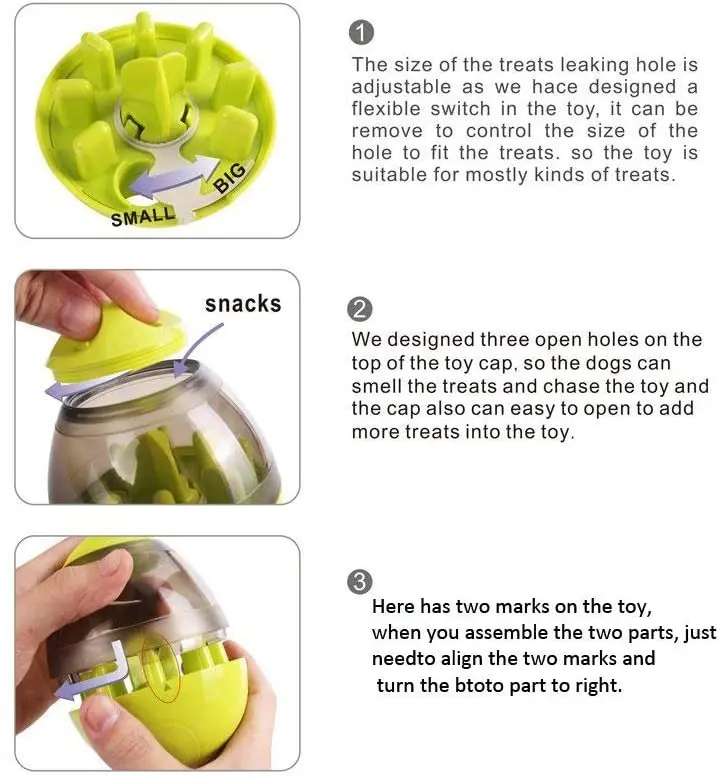 
Wholesale Dog Treat Dispenser Ball Toy Increases IQ Interactive Food Dog Ball Toy 