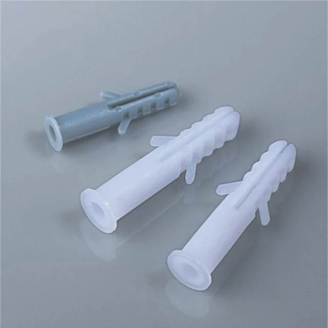 Expand Wall Plug Plastic with Nail 6MM 8MM 10MM 12MM Grey White Color Pack of 100 Pcs