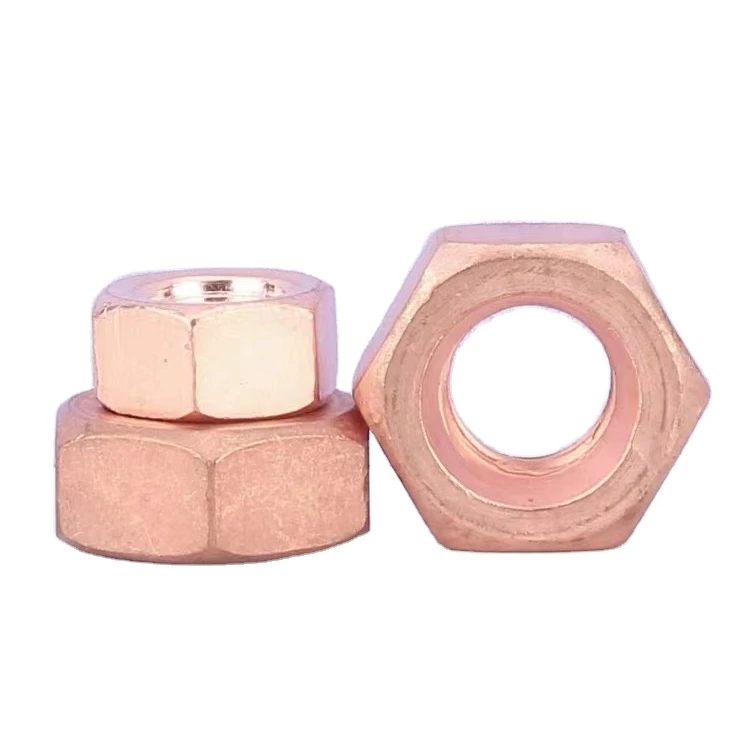 T2 pure purple copper hex nut screw cap red copper screw nut