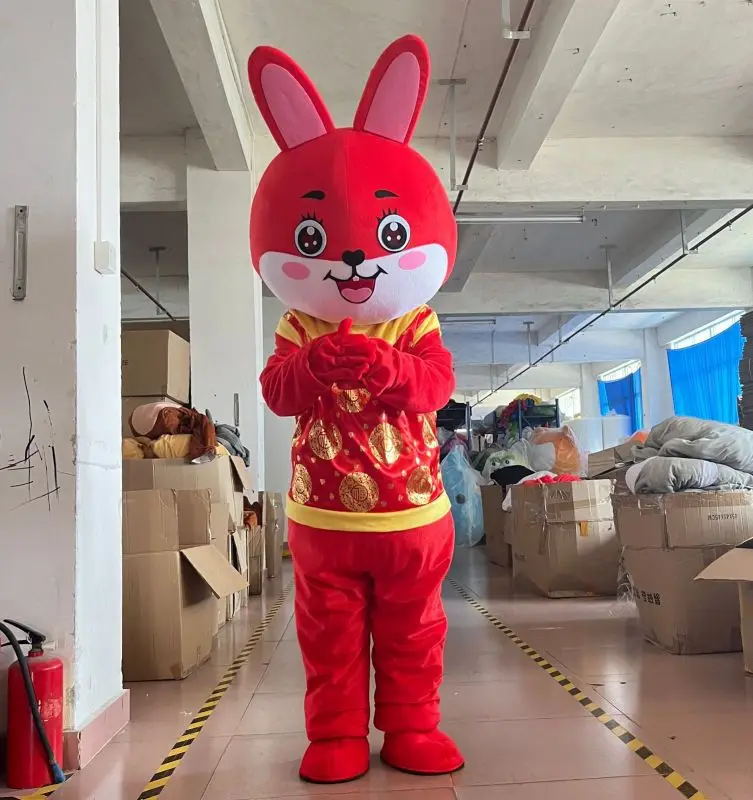Cartoon Cosplay Easter Party Bunny Animal Mascots Customized Adult Rabbit Bunny Mascot Costumes