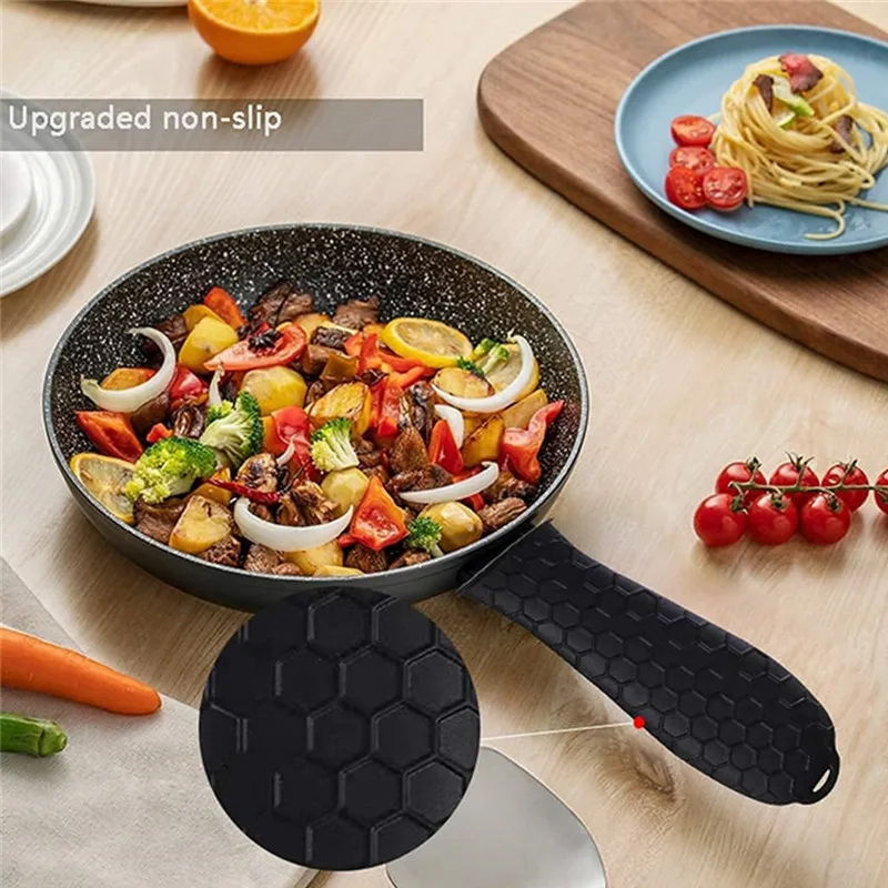 Pack Non-Slip Silicone Cookware Handle Holder Hot-Handle Cover for Cast Iron Plastic Pot Holder Sleeve