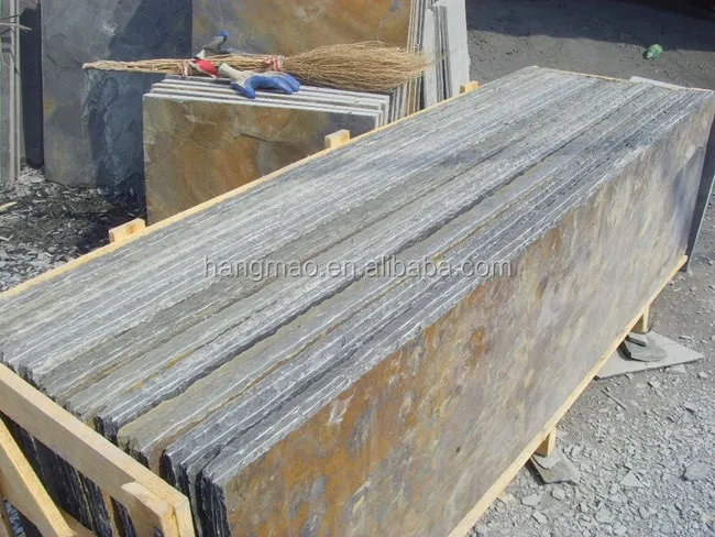 600x300mm Competitive Price Chinese Nature Surface Rusty Slate Floor Tiles