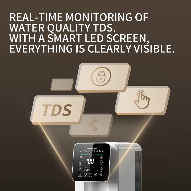 Multi-function  smart  automatic Hydrogen rich Water Generator  ro  water filters 75G