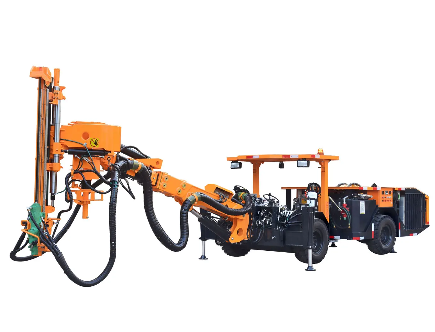 A9 Portable Mine Integrated Drilling Rig with Air Compressor Driving Cab