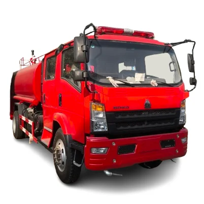 HOWO Fire Truck 4x2 6 wheels Mul-tifunction Water Foam Fire Fighting Truck With Engine With Fire Tools