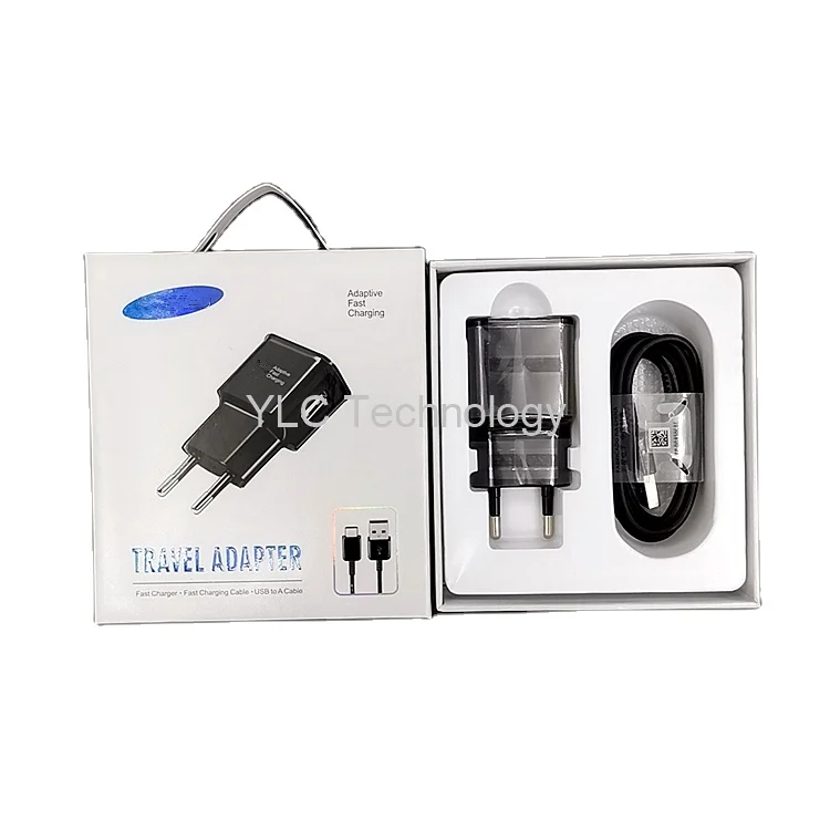 High quality travel charger power adapter with USB 3.0 data cable for Samsung S8 S9 fast charger