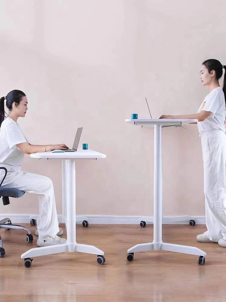One touch Gas lift Height Adjustable Standing table desk Pneumatic Height-Adjustable Standing Desk