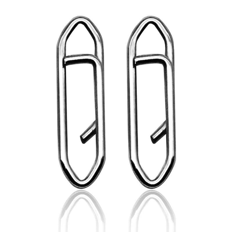 Fishing Snap Clip Stainless Steel Fishing Safety Snap Clips Quickly Change Interlock Line Terminal Fishing Power Clips