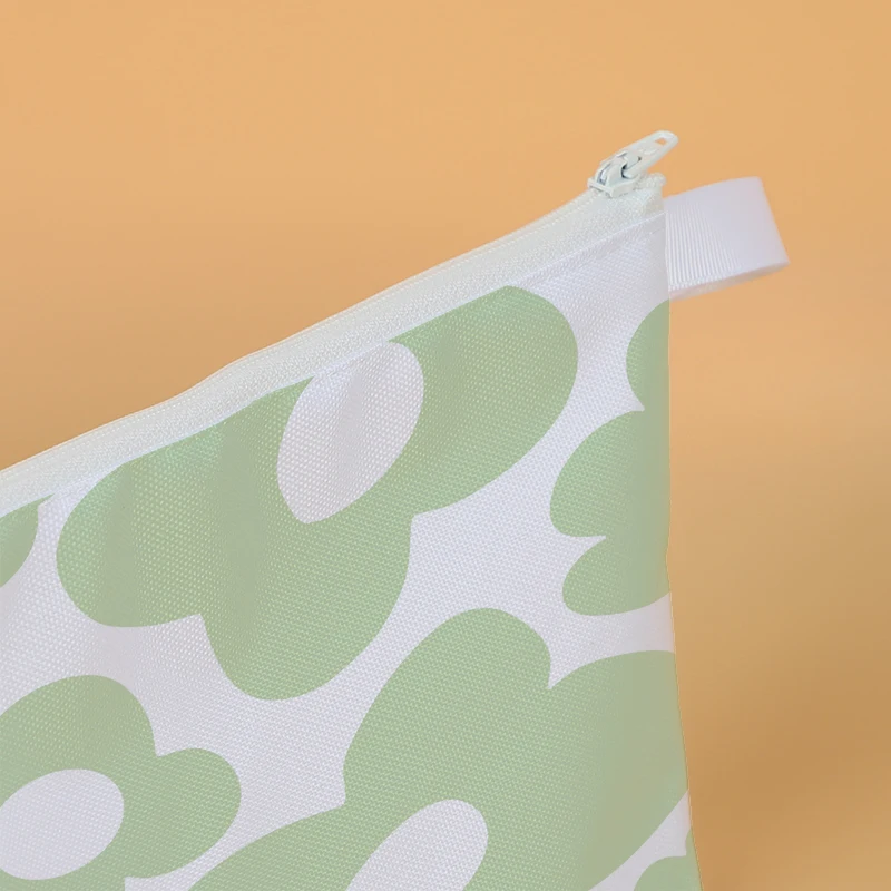 Custom Design Logo Printed Gift Pencil Cotton Canvas Pouch Toiletry Travel Makeup Cosmetic Bag