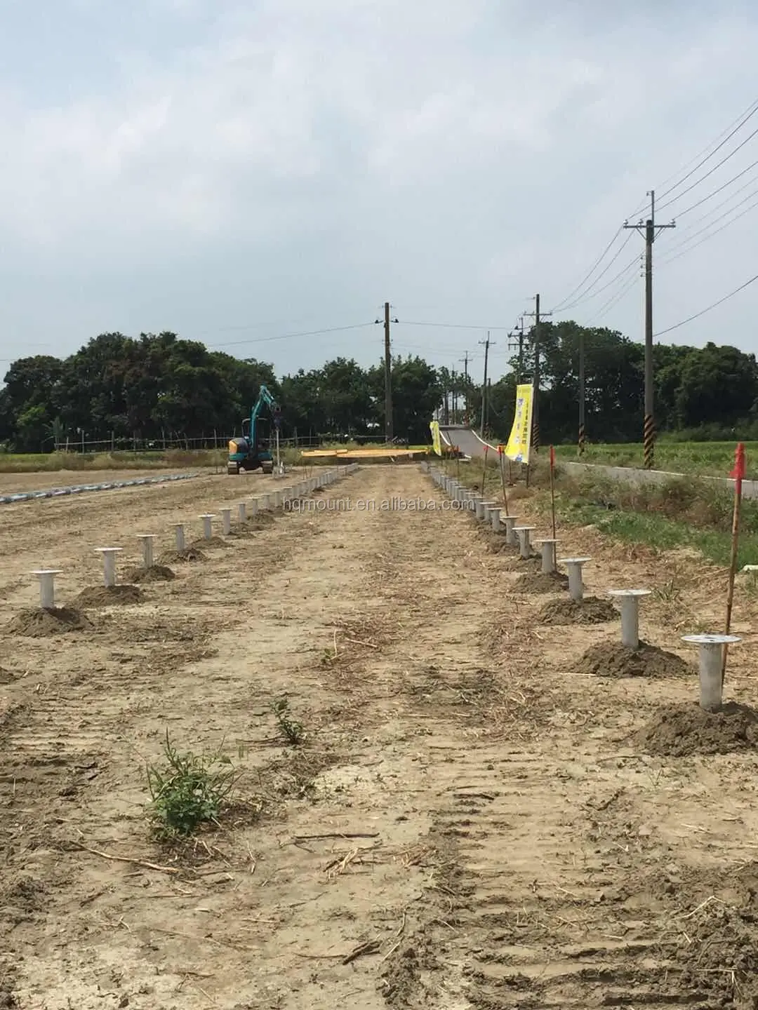 hot dip galvanized steel solar ground screw pile ground earth anchor screw for decking