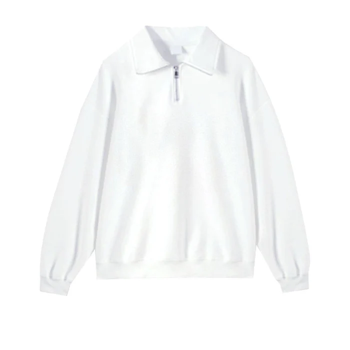 Wholesale High Quality Custom Long Sleeves Cotton 1/4 Zip up Sweatshirt for Men Casual Pullover Cotton Hoodie
