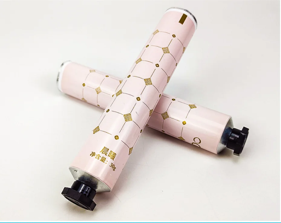 Cylinder Shaped Pure Aluminium Material Cosmetic Round Tube In 30ml 40ml 50ml 75ml 90ml For Hand Cream Tube Face Cream