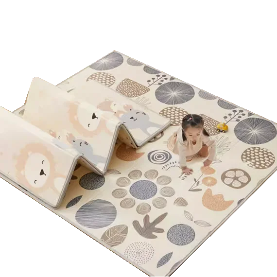 Foldable Foam PlayMat for Babies and Toddlers, Waterproof Reversible Crawling Mat for Baby Indoor Outdoor Floor Mat
