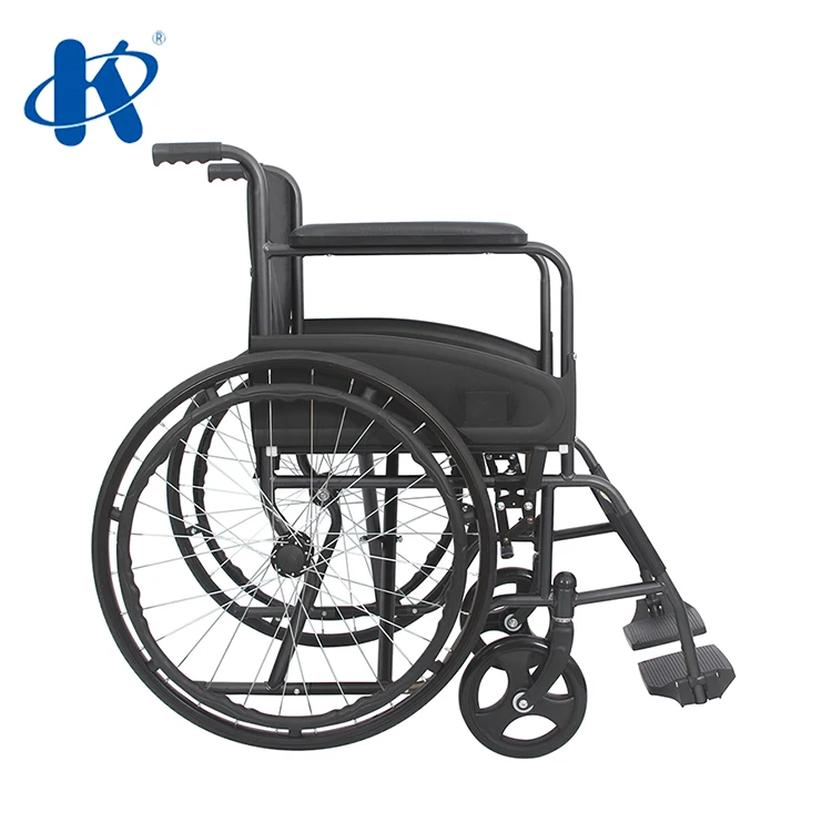  Kaiyang KY875-A стандарта эконом-стальное складное кресло-каталка с ручным приводом стальная стандартные больничные дешевые коляски для