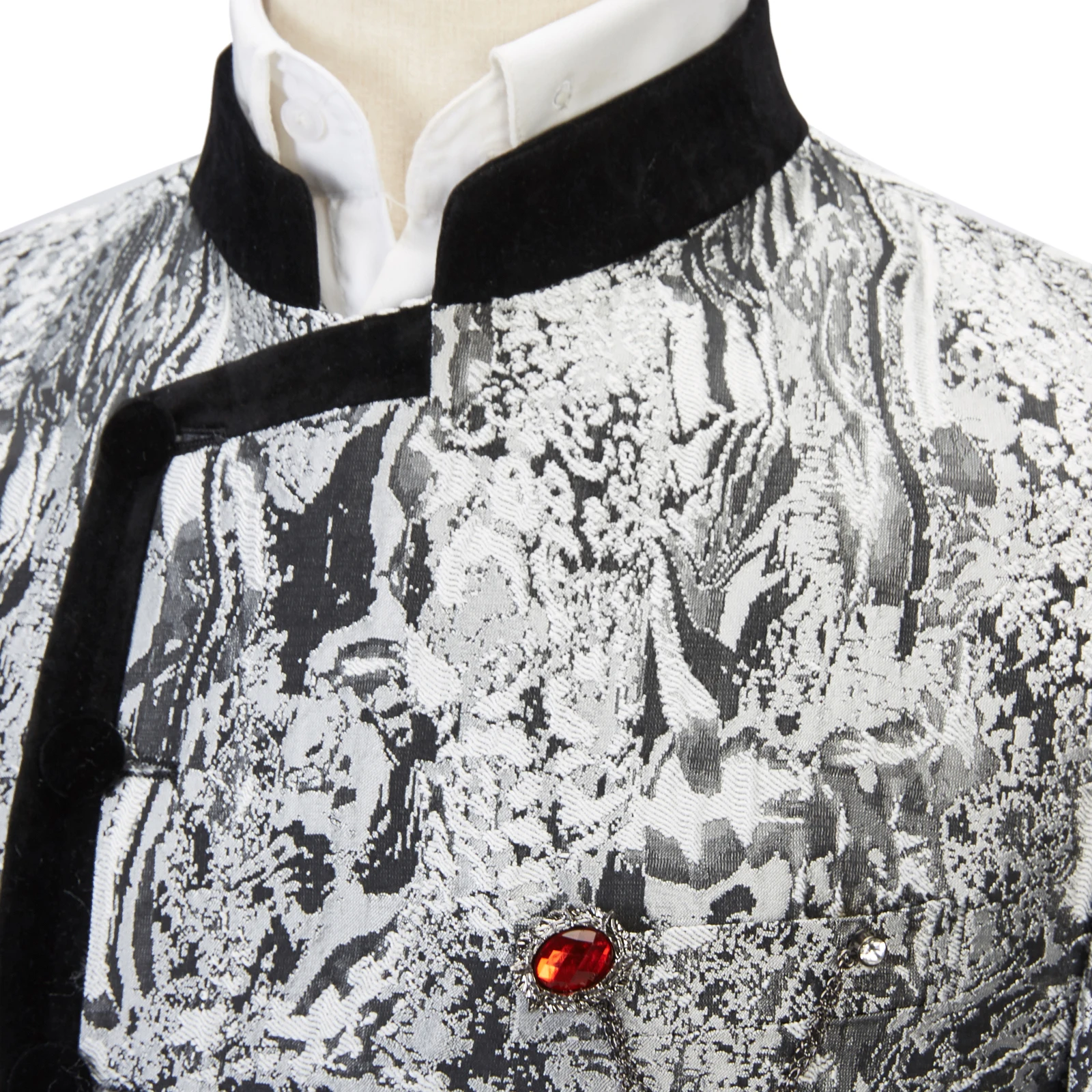 High quality hot selling V-neck wholesale formal tuxedo men 2 piece jump suit set