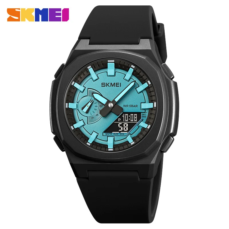 SKMEI 2091 5 Alarms Date Clock reloj hombre with Japan Digital Movement Sport Watches Waterproof Men Countdown Chrono Wristwatch