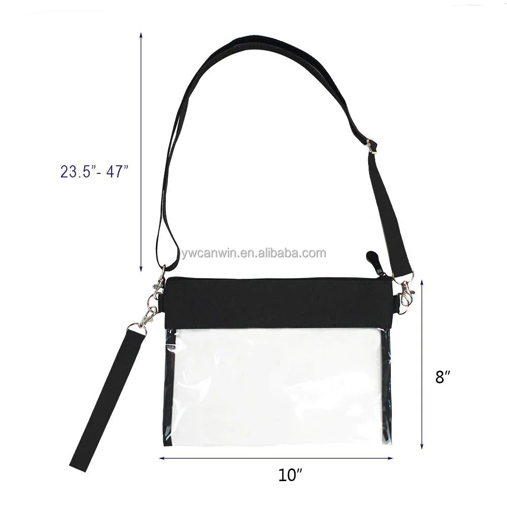 Cosmetic Pouch Bag with Zipper Transparent Waterproof PVC Toiletry Bags for Travel Home Office Make up Brushes Storage