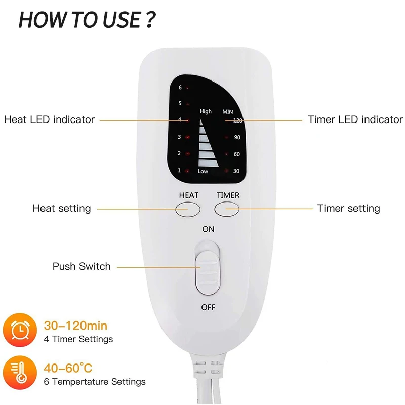 Fast Heating Body Health Care Customized Portable Heating Pad Therapy Pain Relief Period Heating Pad