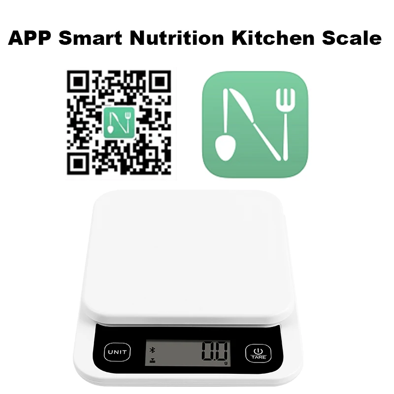 Popular Kitchen Food Scale New Smart Bluetooth Nutrition Scale Digital Multifunction Food Weight Kitchen Scale