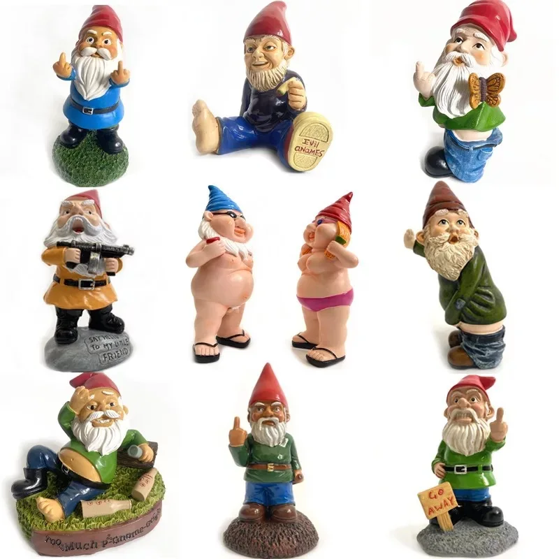 Wholesale Factory Small Size Garden Resin Gnome Statue Craft Decoration for Home Garden