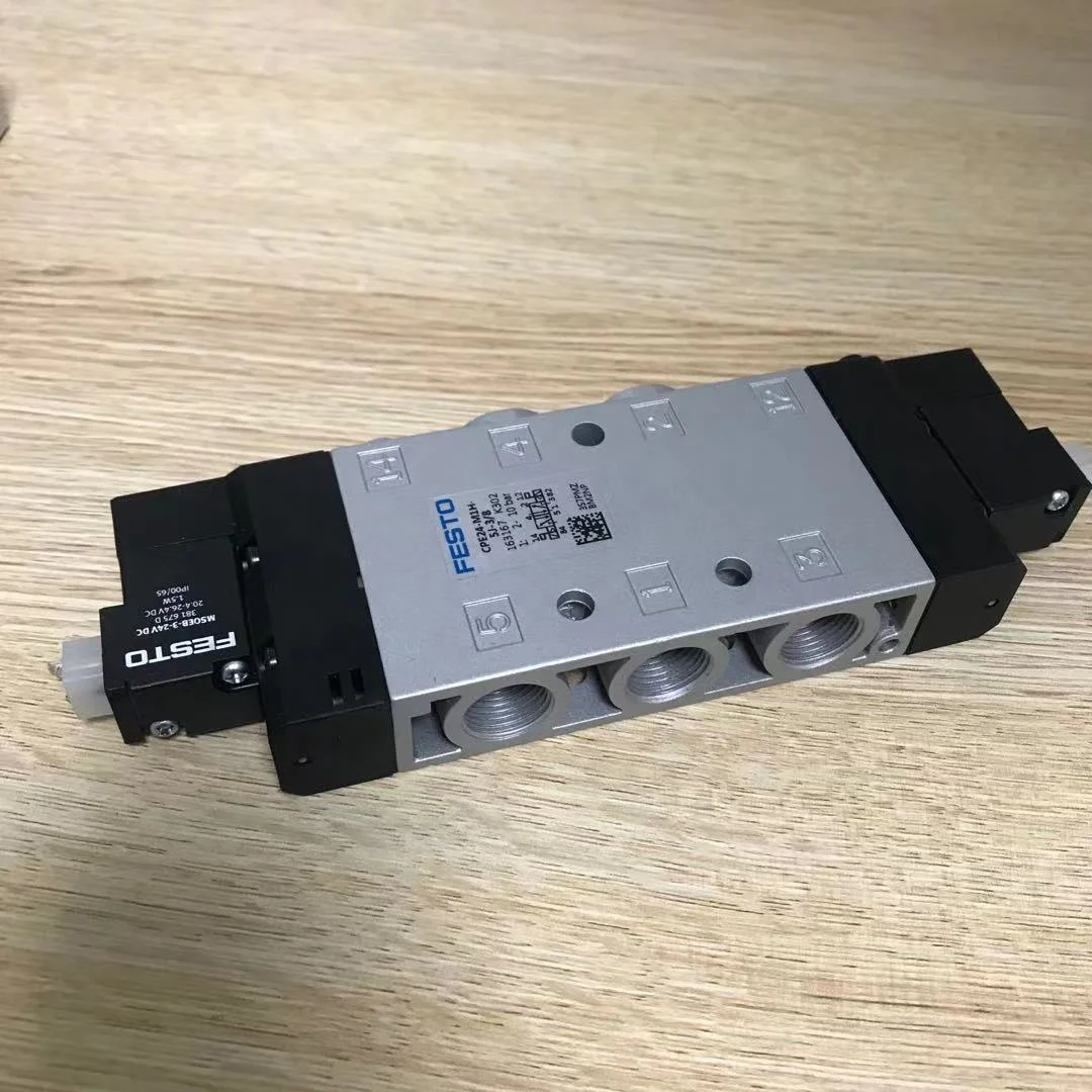 -Festo CPE24-M1H-5J-3/8 163167 Solenoid valve CPE24M1H-5J-3/8 163167 5 Way Valve