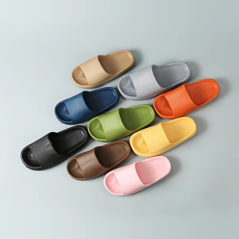 Best Price Candy Color Summer Beach Shoes Men Indoor Slippers Women House Slippers