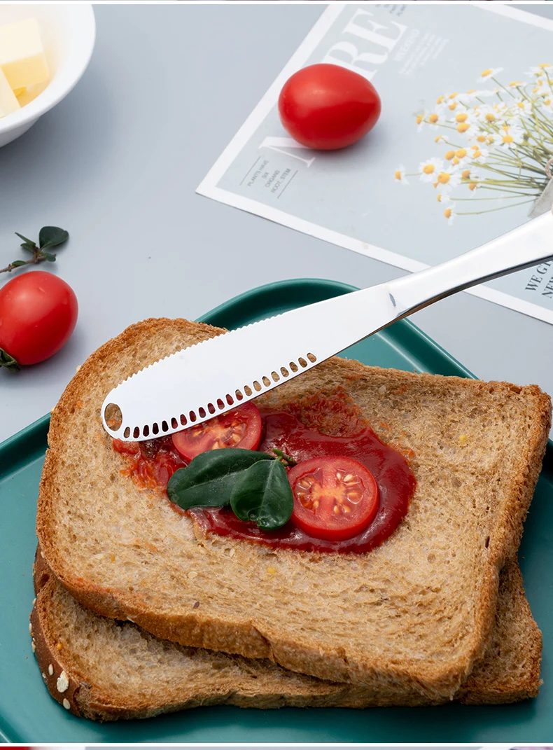 2021 Multi-function Dinner Knife Butter Spreader Knife Stainless Steel Butter Knife