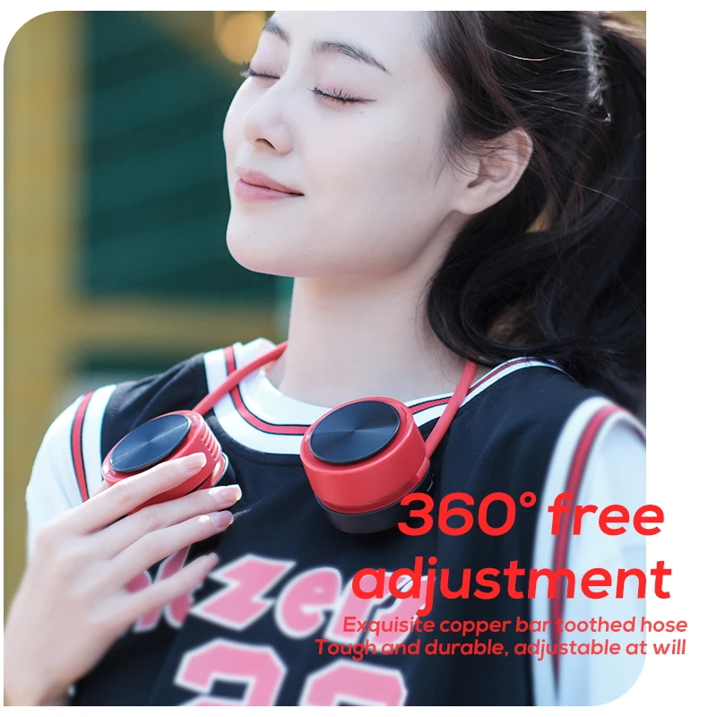 MEMO G03 1800mAh Portable Neck Fan Hanging Rechargeable Neck fan 3 Gears Rechargeable For Outdoor Sports