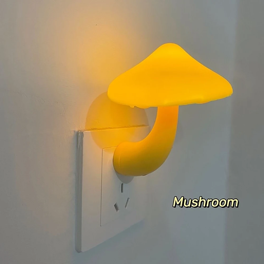 Popular Bedroom Light Auto Sensor Mushroom Shape Led Night Lamp