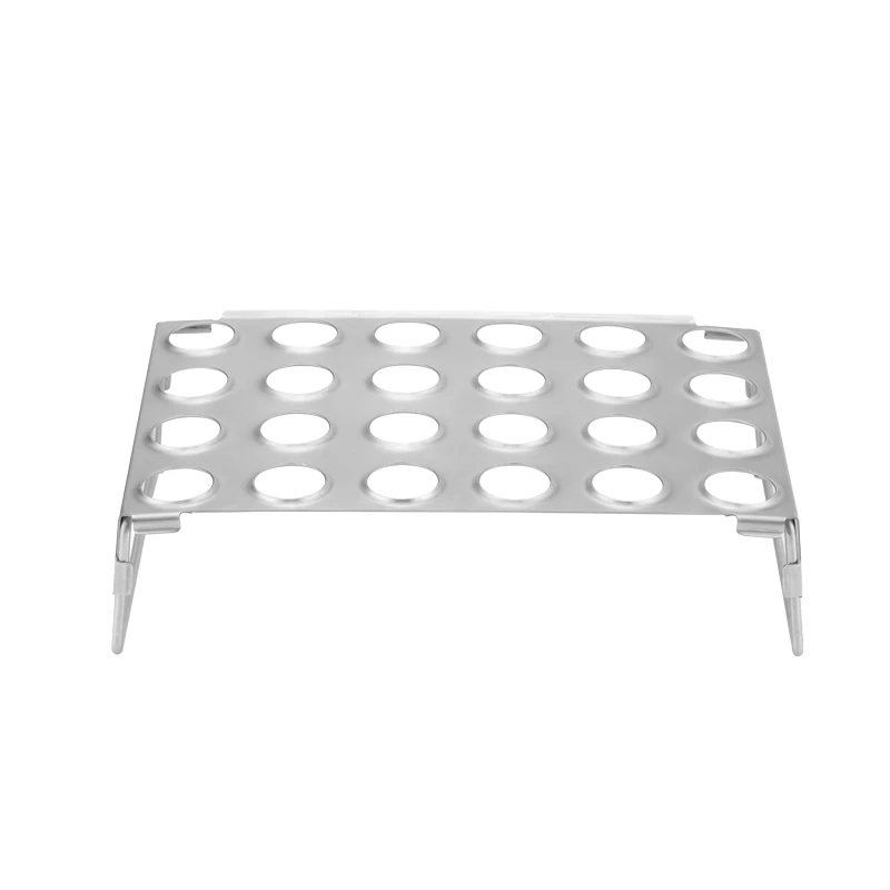 24 holes stainless steel chili roast rack chili holder barbecue  jalapeno roaster for outdoor grilling