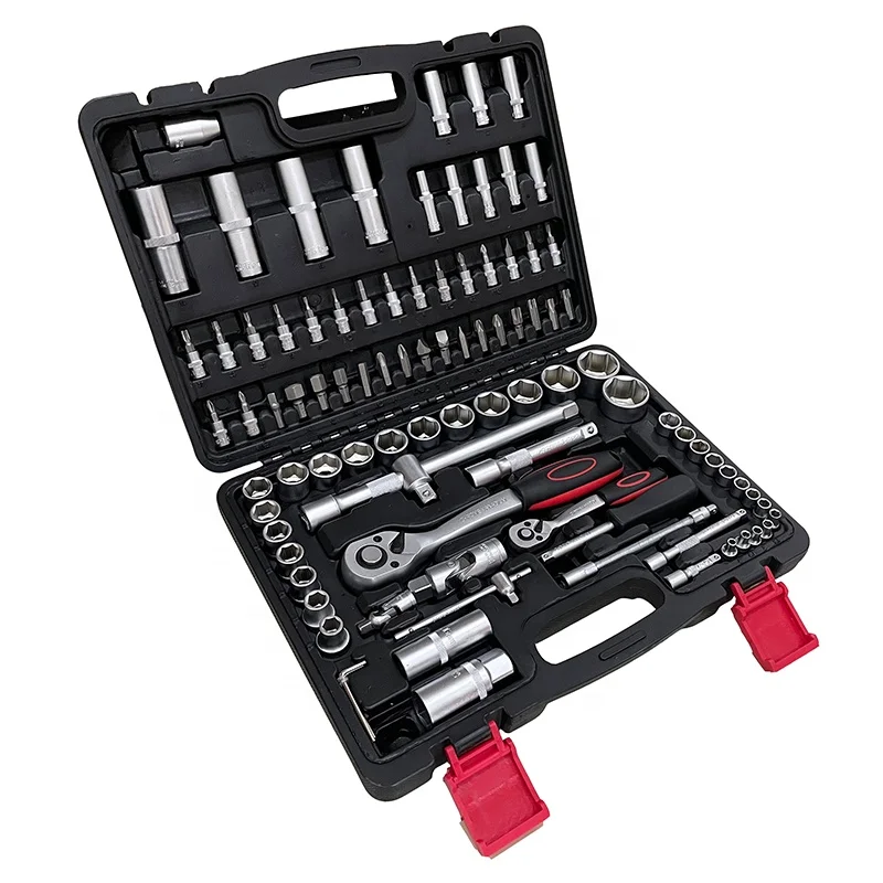 93 Pcs Hand Tool Set Plastic Tool Box Packaging Tools Screwdriver Set