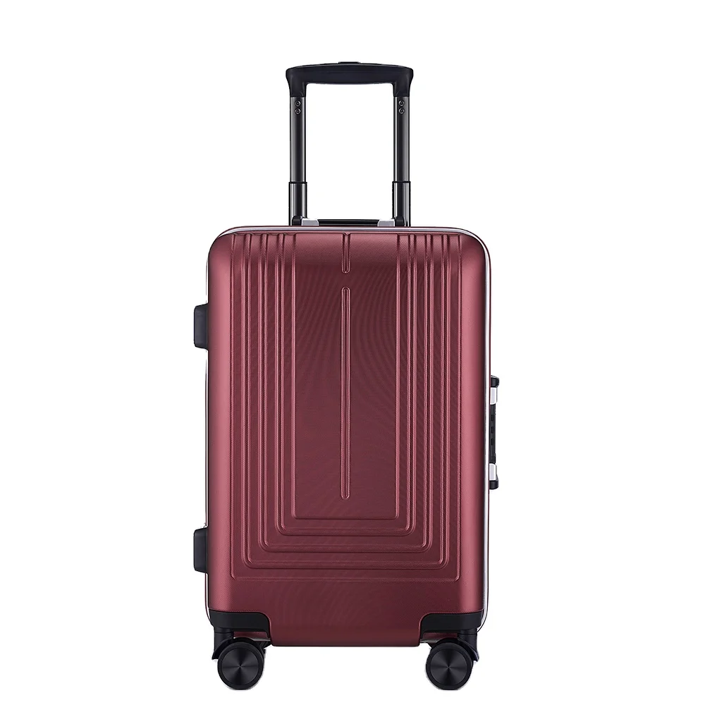OEM comfort handle waterproof PC Tsa lock hardshell Aluminum Alloy business trolley suitcases luggage