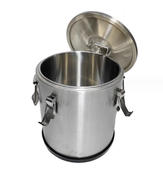 DFC01  Multi purpose large capacity Stainless steel 2 layers wall thermal insulation  Oil liquid food storage insulation can