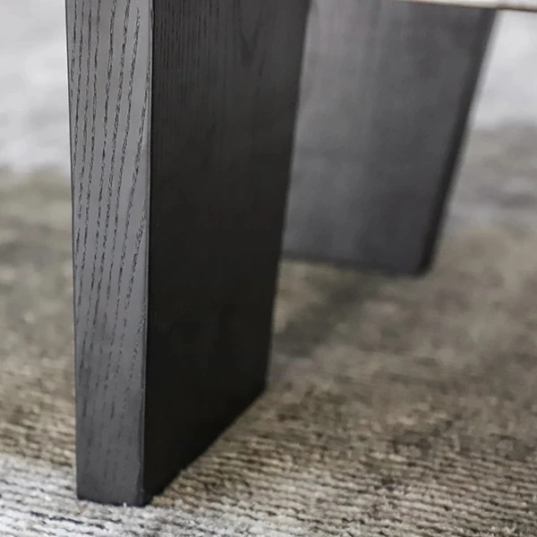 New Arrivals Black Oak Wooden Legs Irregular Coffee Table Living Room Furniture Tea Center Coffee Table