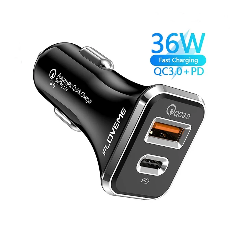 Free Shipping Products Smart Chip Car Usb Charger 3.0 Quick Charge for Apple Charger 20W Carregador 20W Adapter Cargador de 20W