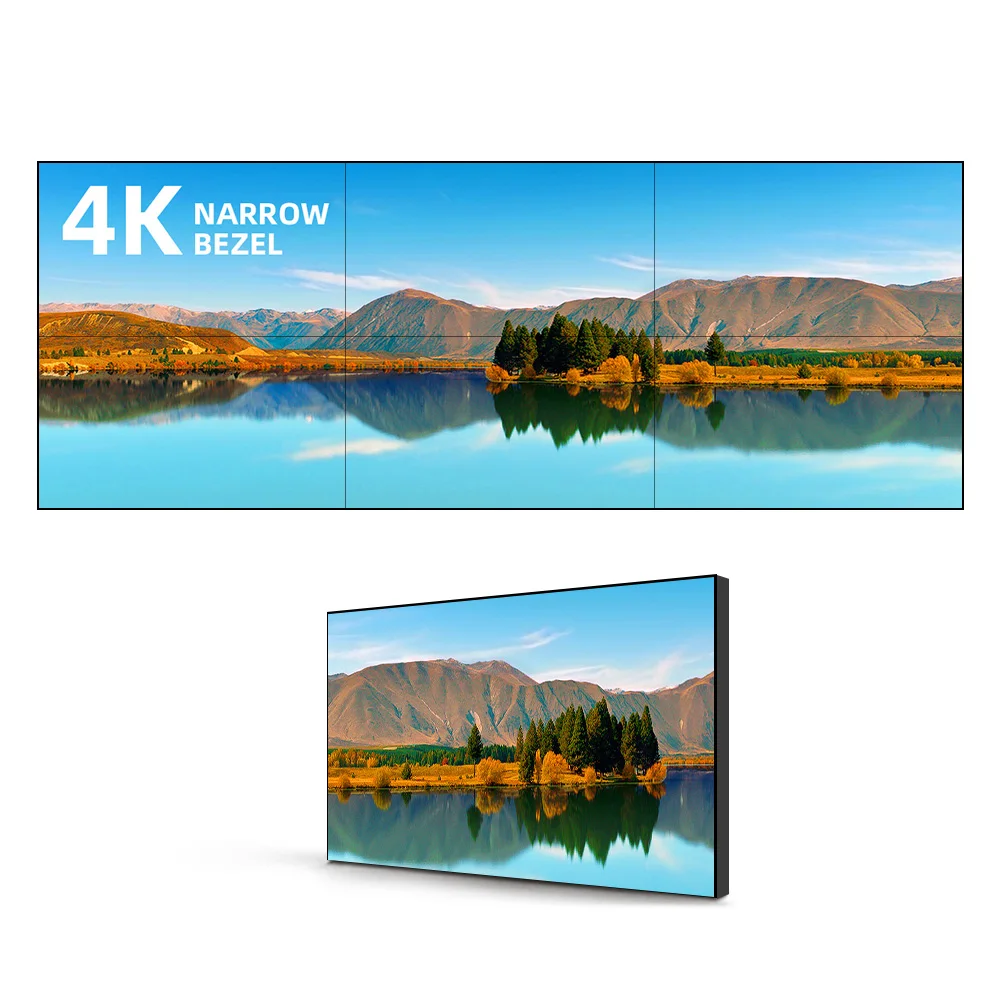 46 inch 3.5mm multi digital indoor 3x4 lcd display advertising floor standing splicing screen narrow bezel monitor video wall