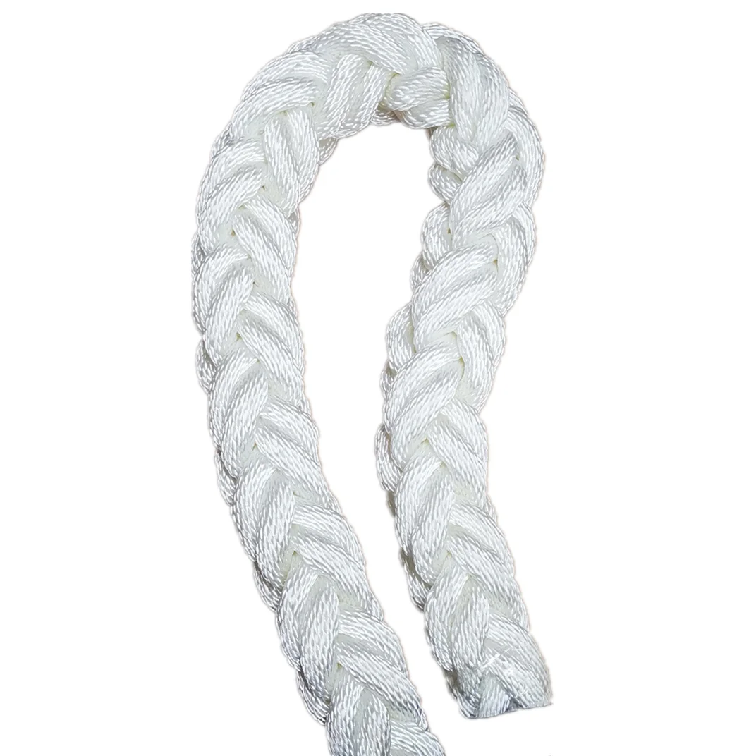 8/12 Strand Braided Polyester Winch Rope 40mm-60mm Sizes High Strength Twisted Double Braid Fiber Polypropylene Coiled Packing