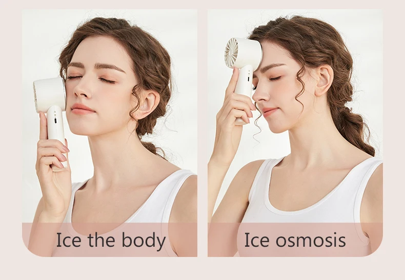 A small handheld fan for foldable, rechargeable, portable semiconductor fast cooling, brushless, and low-noise motors Handy Fan