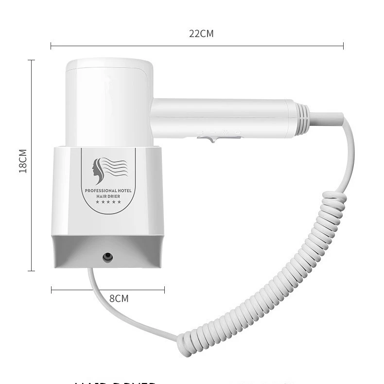 Bathroom Wall Mount Boot Dryer Wall Mounted Hotel One Step Travel Hair Dryer