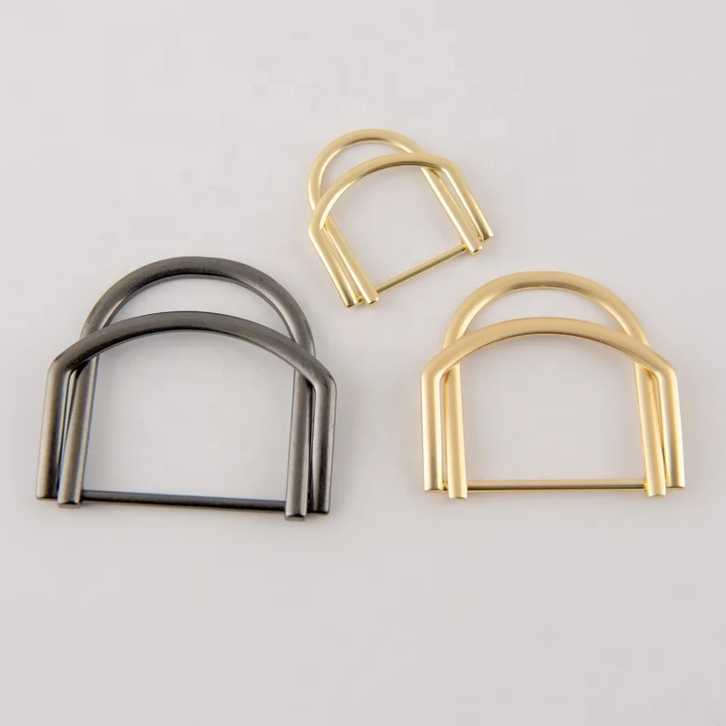 Alloy Metal Double D Ring Adjustable Buckle For Clothing
