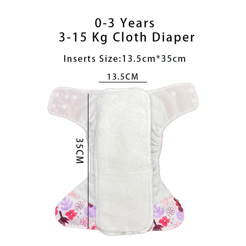 8pcs baby diaper Multiple Types Cloth Inserts High Absorbent Organic 3- Layer Baby Urine Mat Insert For Baby Cloth Diapers